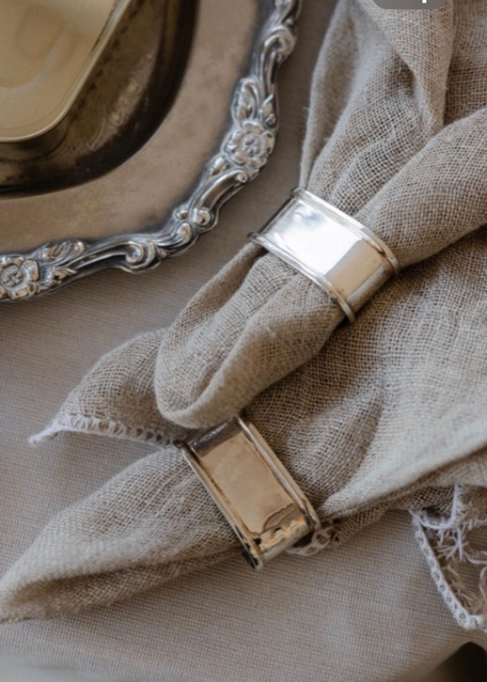 Vintage Silver Napkin Rings – Set of 12