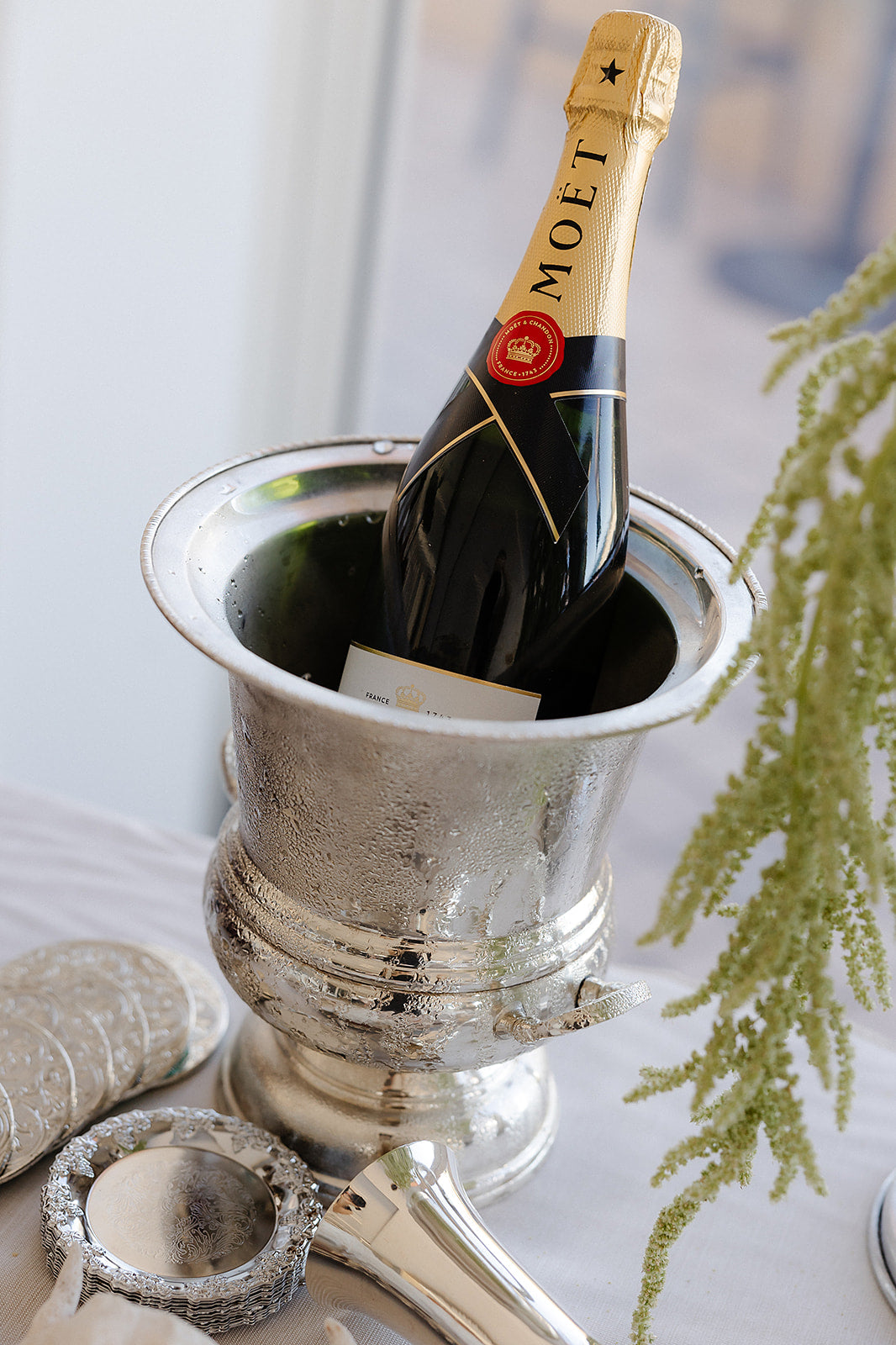 Vintage Silver Smooth Champagne Bucket
