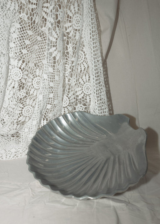Oversized Silver Shell Dish