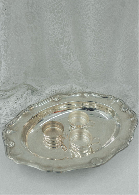 Vintage Ornate Silver Tray