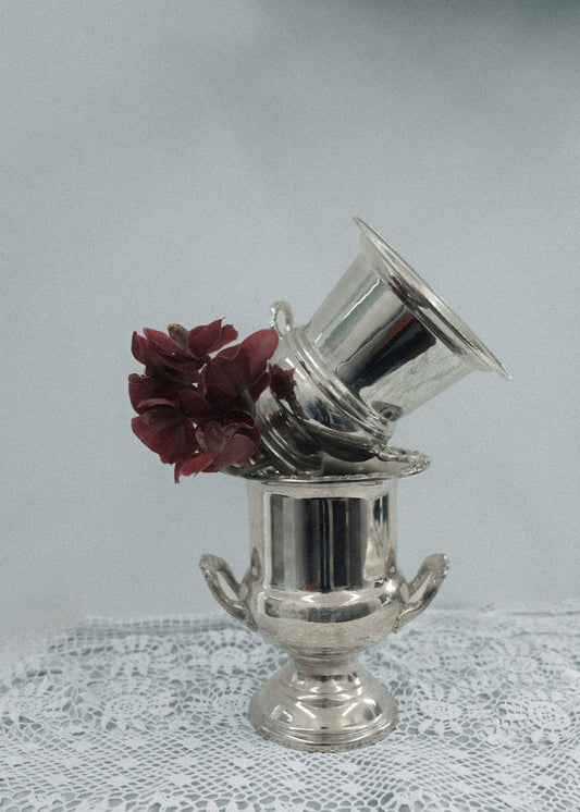 Vintage Silver Smooth Champagne Bucket