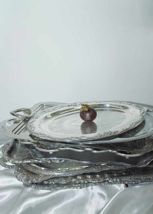 Vintage Extra Large Butler Serving Trays