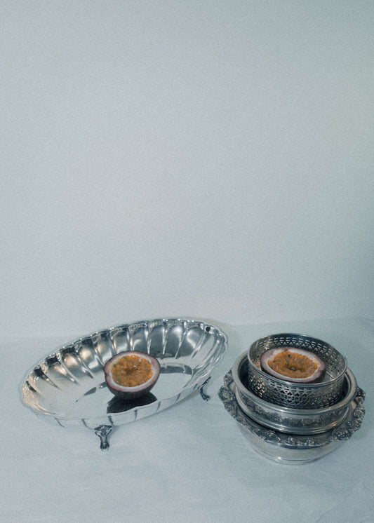Vintage Silver Scalloped Petite Dish