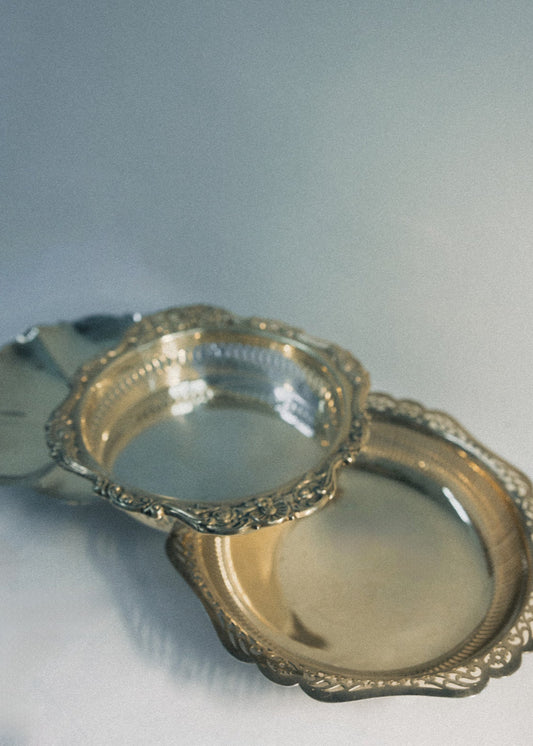 Vintage Silver Champagne Coaster