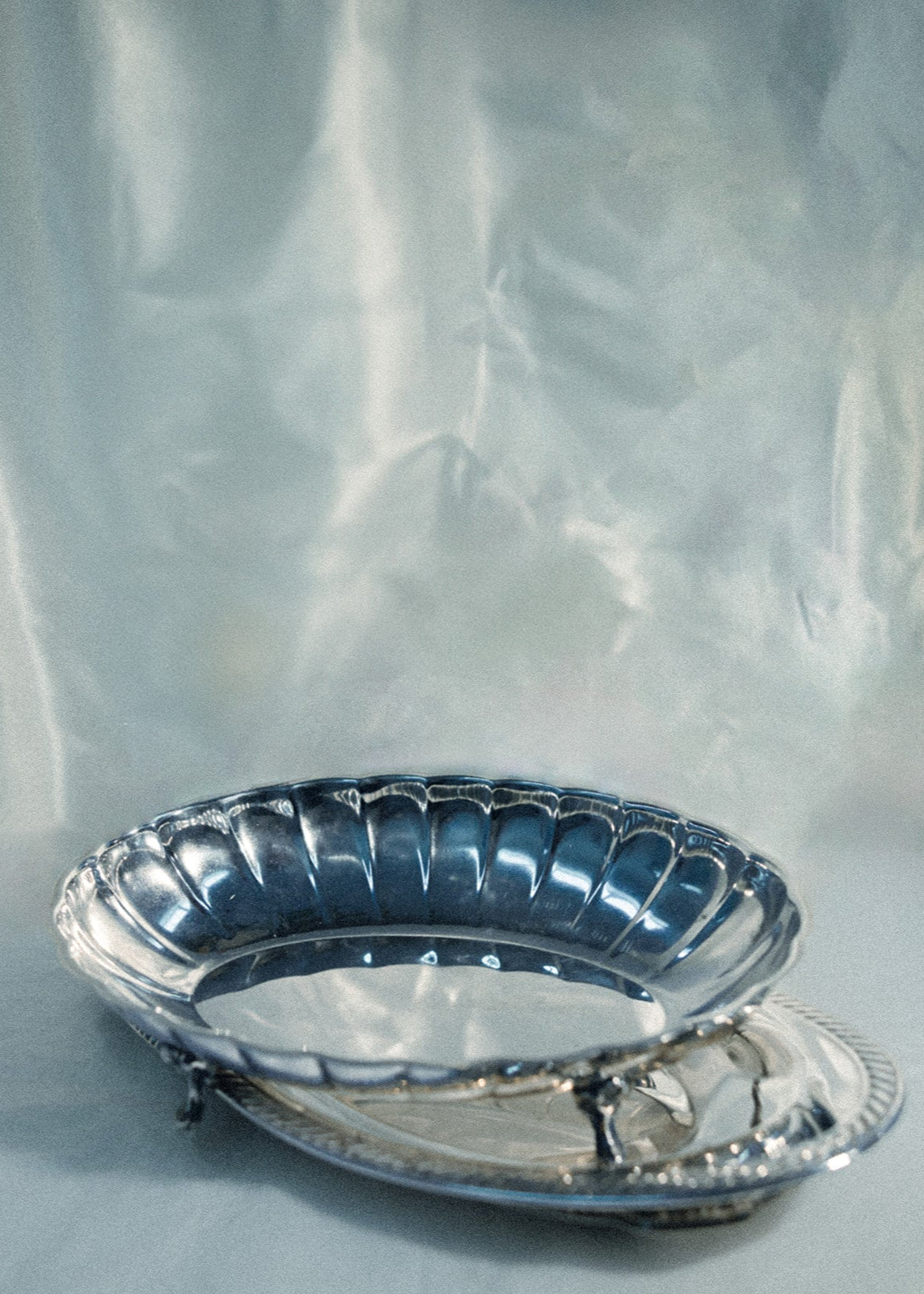 Vintage Silver Scalloped Petite Dish