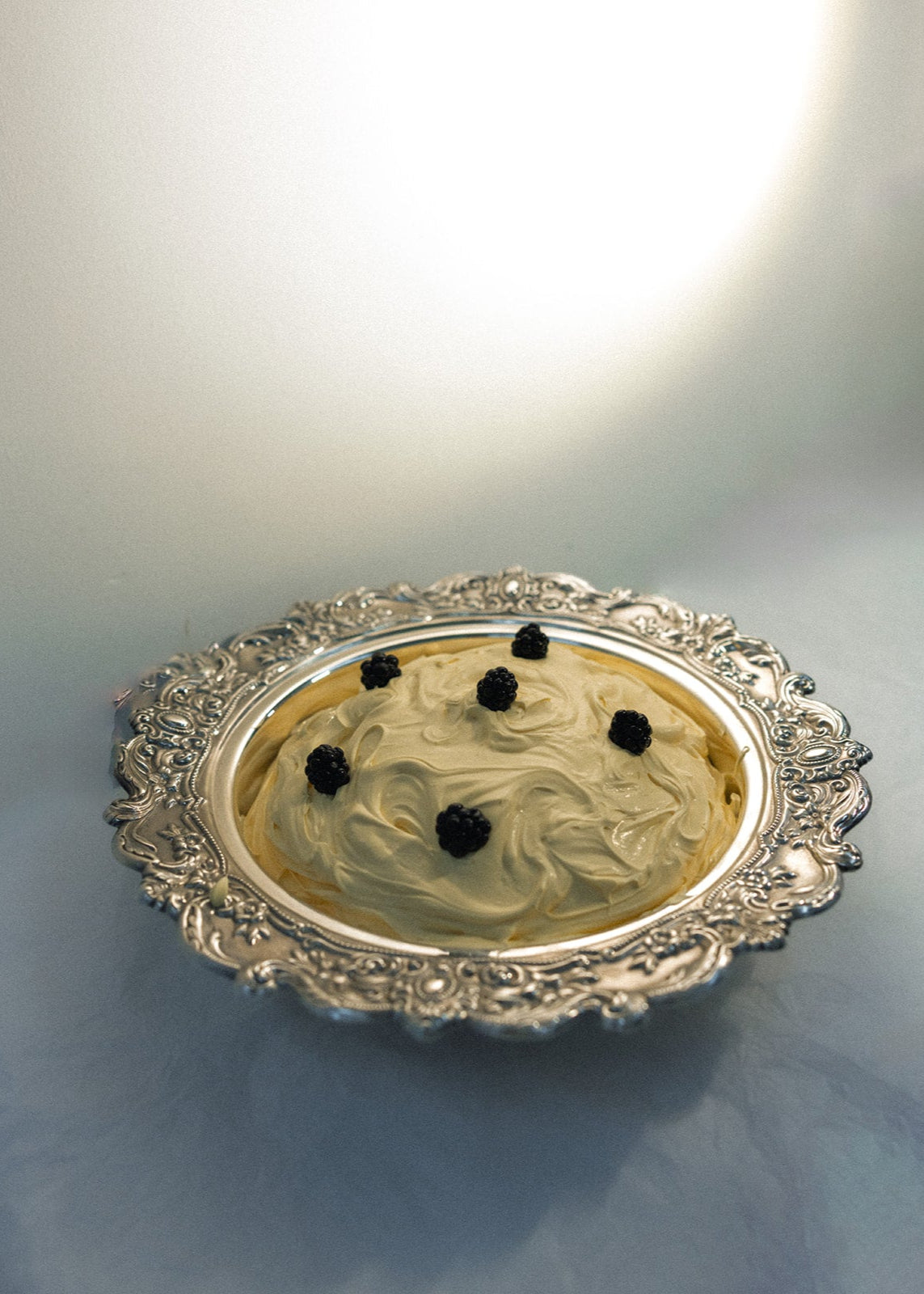 Ornate Vintage Silver Covered Dish