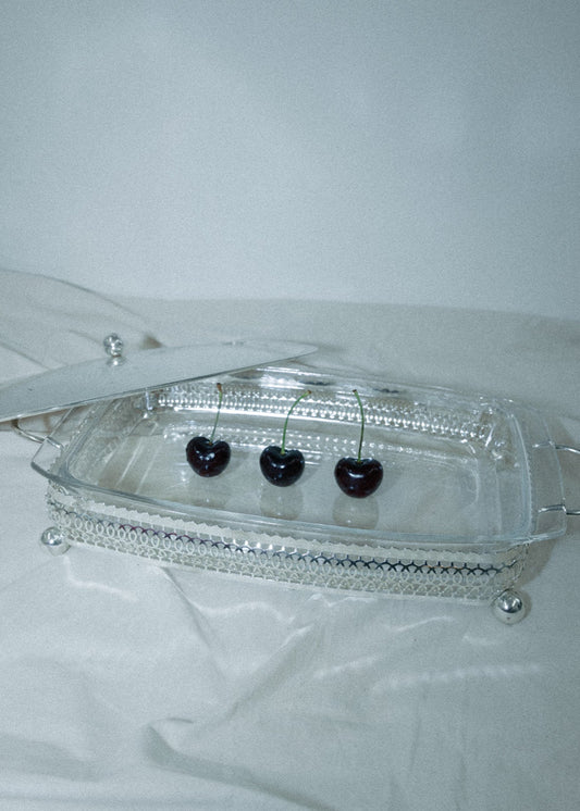 Vintage Silver Serving Dish - Rectangle